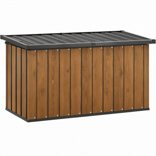 Prostokątna skrzynia do przechowywania 150 x 80 x 100 cm Brązowa/Antracytowa